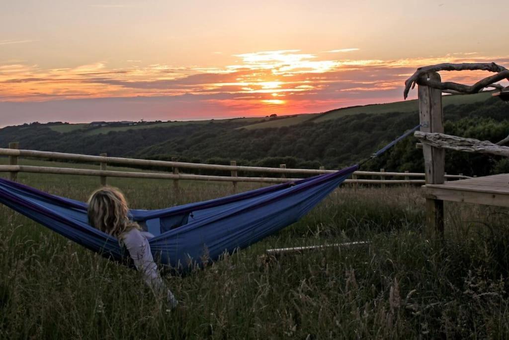 뷰드 Tiny House On Isolated Farm By The Cornish Coast 빌라 외부 사진